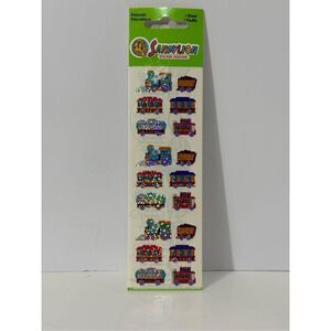 Sandylion Train-Themed Glitter Stickers